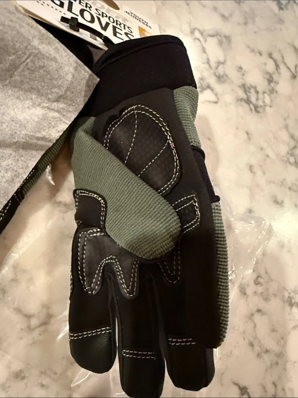 Raider Power Sports MX Riding Youth Large Black & Silver Gloves